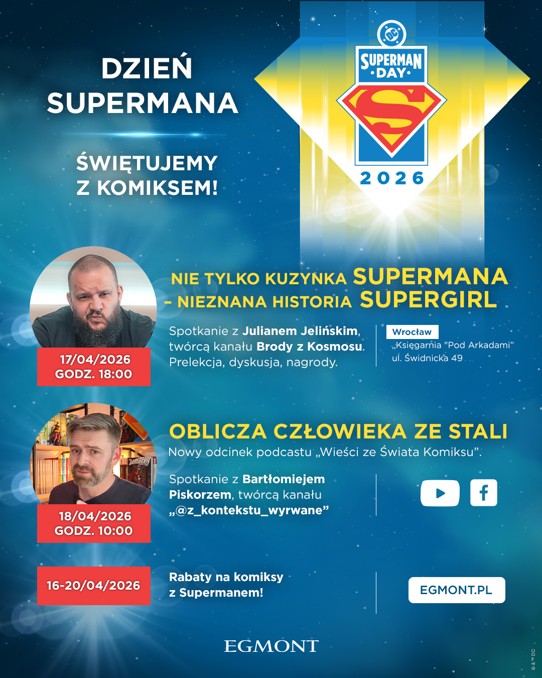 Wszystko będzie SUPER! Świętuj Dzień Supermana z wydawnictwem Egmont